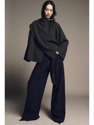 스카프 포함 니트 케이프 택 포함