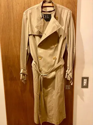 Y's 더블 브레스트 트렌치코트