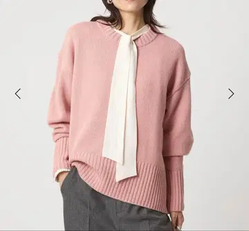 그린 레이블 릴랙싱 스타일 마스터 니트 핑크