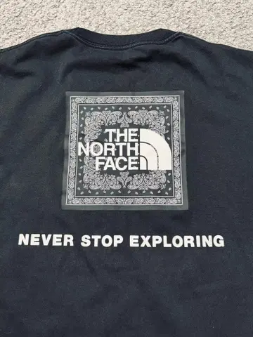THE NORTH FACE 반다나풍 티셔츠 블랙