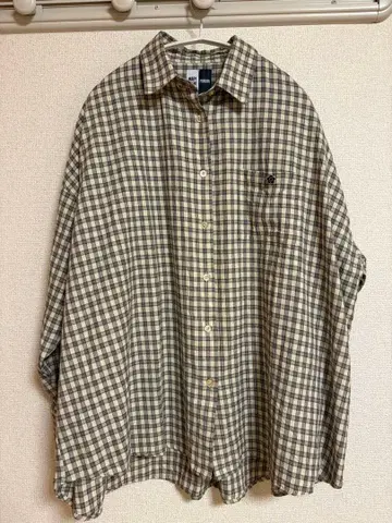 MARY QUANT PUBULUX 체크 무늬 긴팔 셔츠 프릭스스토어