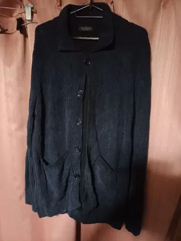 PHIL PETTER 네이비 두툼하고 쫄깃한 니트 가디건 오스트리아 제