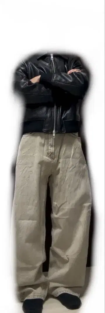 zara 배기 핏 데님 팬츠