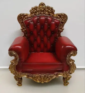 인형용 클래식 싱글 소파 (빨간색) 왕좌