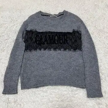 RINA 리나시멘토 니트 레이스 스웨터