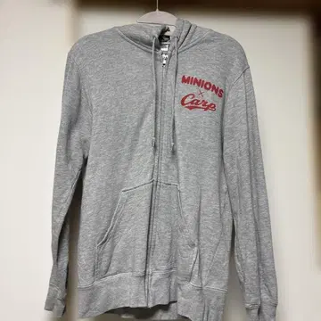 미니언즈 카프 풀 집업 후드티 그레이