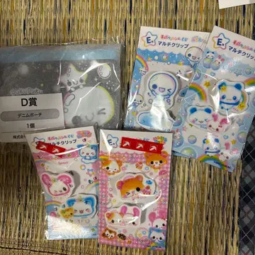 헤이세이 팬시 복권 아와와짱 데님 파우치 멀티 클립