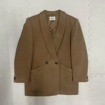 브라운 더블 브레스트 테일러드 자켓