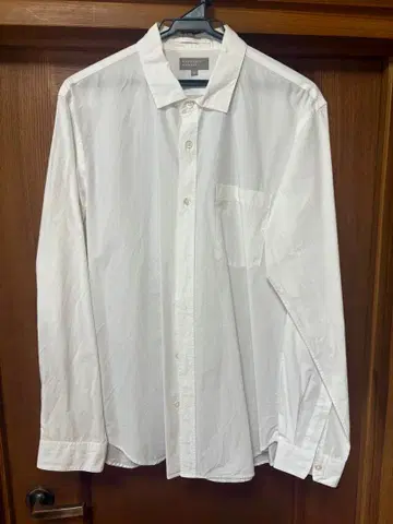 MHL/마가렛호웰 화이트 긴팔 셔츠 XL 면100% 베이직