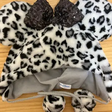 Disney 팬캡 레오파드 무늬