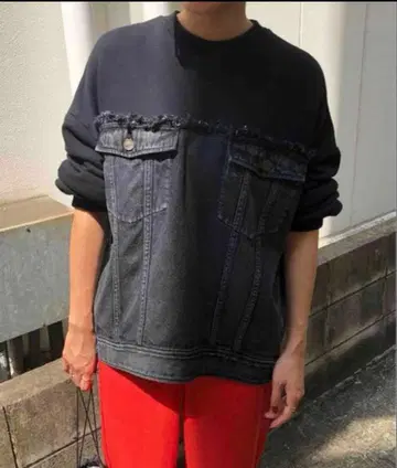 DENIM SWEAT OVER TOP