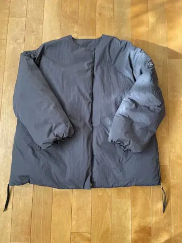 프렌치 덕 다운 사이드 지퍼 자켓 스미 블랙