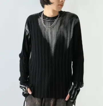 HARE 블리치 리브 니트 풀오버 레어 새상품급 완판템