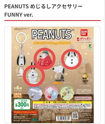 PEANUTS 메지루시 액세서리 FUNNY ver.