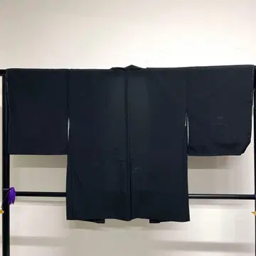 워셔블 기모노 겉옷 블랙 겉옷 자수 소나무 문양 기모노 124tz