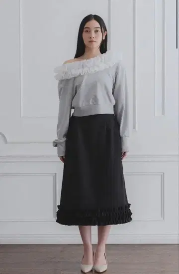 YOURMLE의 FRILL SKIRT