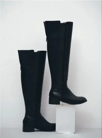 HIAND Chelsea 니하이 부츠 Black, SIZE: 24.0