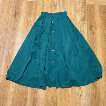 Ray BEAMS 그린 플레어 스커트 사이즈 0