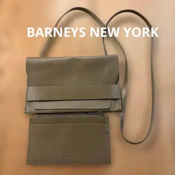 BARNEYS NEW YORK 가죽 숄더백 지갑형 파우치 경량