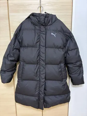 푸마 롱 다운 자켓 블랙 여성용 XL 사이즈