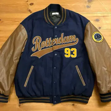 WEGO 위고 바시티 자켓 블루종 자수 로고