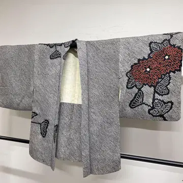 겉옷 총 시보리 국화 꽃 무늬 사슴 무늬 모노톤 기모노 124tz