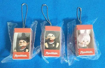 몬치치 앉은 패키지 피규어 키체인 3종