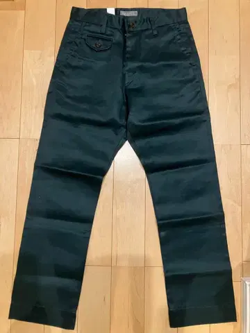 mc.apache 치노 팬츠 스트레이트 로고 패치 지퍼 플라이