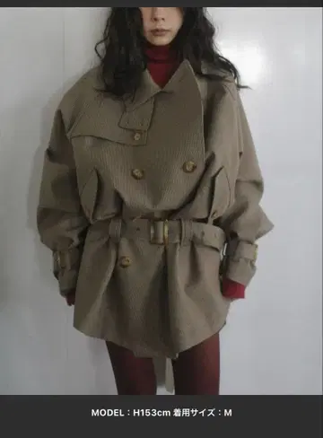 ameri vintage 오버 사이즈 자켓 트렌치코트 M