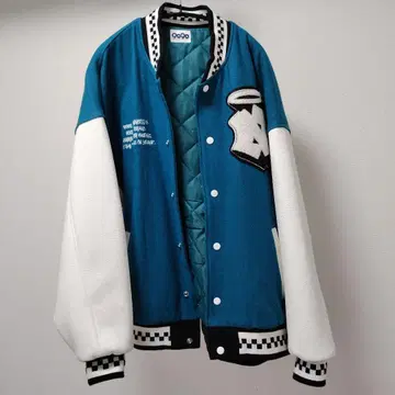 9090/나인티나인티 바시티 자켓 L 사이즈 자수 자켓