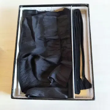 상복용 블랙 허리띠 오비 세트 박스형