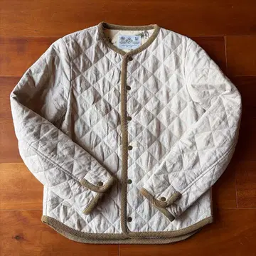 올드 맨즈 테일러 퀼팅 자켓 린넨