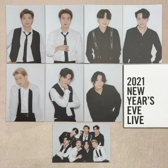 방탄소년단 2021 뉴이어이브라이브 포스트카드 세트 뉴이라 엽서