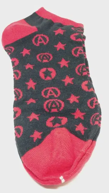 B'z ACTION 가챠가챠 양말 (블랙 x 레드) [미사용]