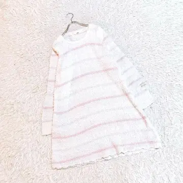 [ gelato pique ] 보더 니트 원피스 (F) 숏 기장