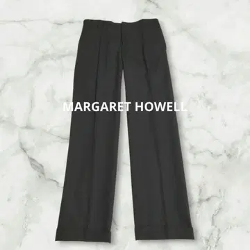 마가렛 하우엘 울 팬츠 슬랙스 다크 그레이 L