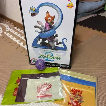 새상품 주토피아2 피규어 주디 닉 제일복권 지퍼백 잡화