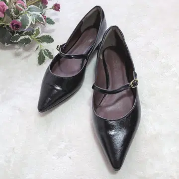 그린 라벨 릴랙싱 블랙 멜리 제인 펌프스 23.5 블랙