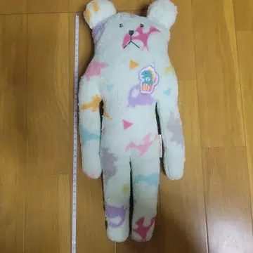 컬러풀한 곰 모양 봉제 인형 약 40cm