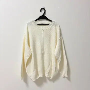 nikoand 아이렛 니트 루즈 블루종 화이트 가디건