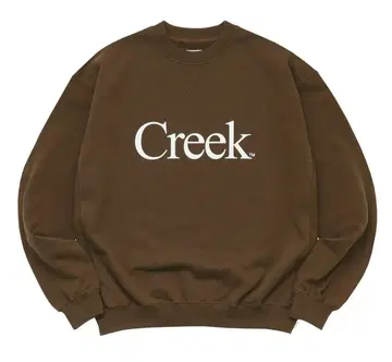 Creek x whimsysocks brown 맨투맨 M