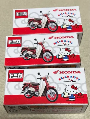 토미카 혼다 슈퍼커브 헬로키티 콜라보 모델 3대 세트