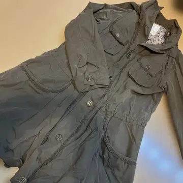 밀리터리 자켓 후드 부착