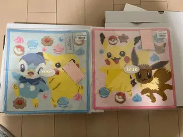 피카츄 팽도리 이브이 타월 2장 세트