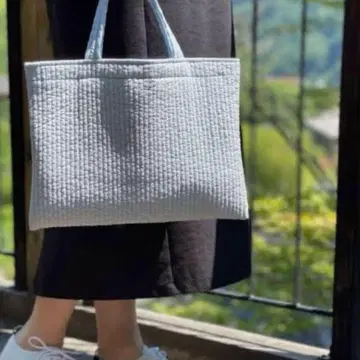 [ 비오는날 ] 비오는날 밀크 아이스 블루 토트