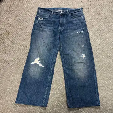 지스타 와이드 데미지 데님 36인치