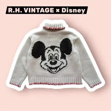 RH 빈티지 론 헤르만 Disney 미키 코위찬 니트