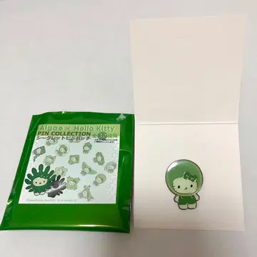 오사카 간사이 만박 일본관 모 키티 핀 배지 클로렐라