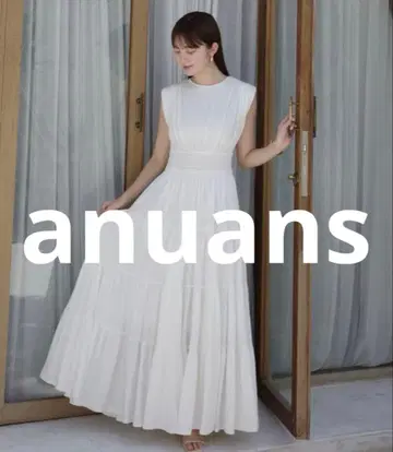 새상품급 anuans 반팔 원피스 FREE 화이트 여성용