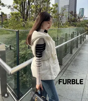 [ 새상품급 ] FURBLE 퍼 베스트 화이트